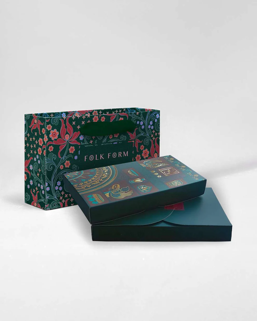 Khăn Lụa Mây Hoạ Long Ân / Đỏ / 65x65