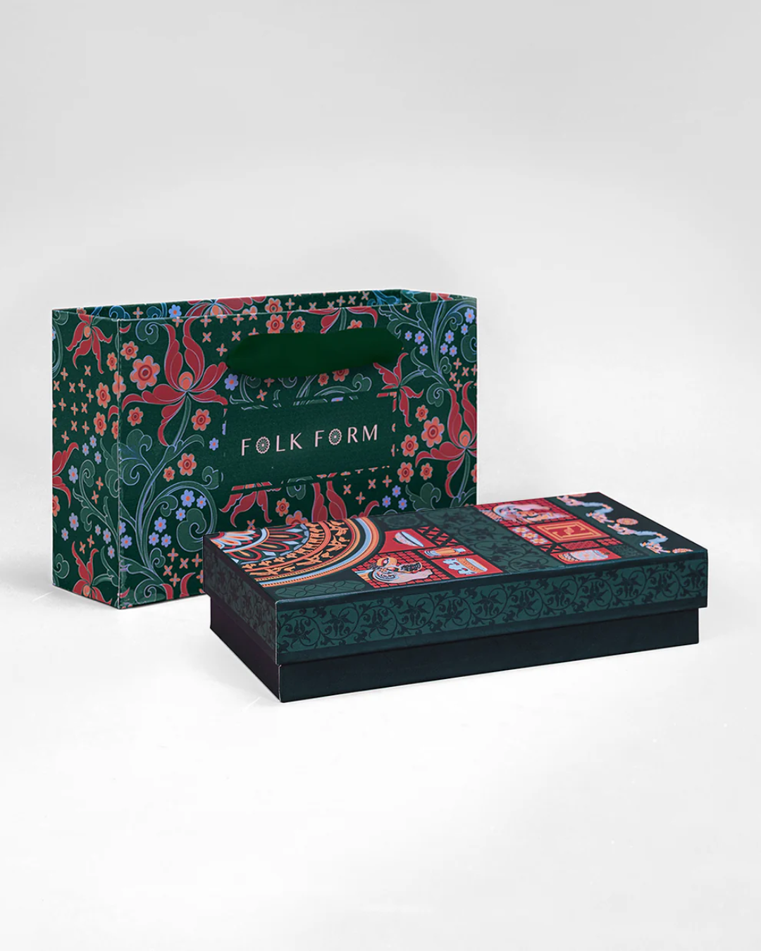 Khăn Lụa Hương Vân Long Mộng / Xanh Ngọc & Hồng / 90x90