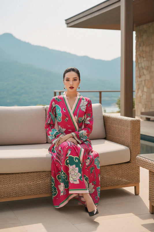 Khi Di Sản Hóa Thân Thành Nàng Thơ Đương Đại: Khám Phá Đầm Lụa Cổ Phục Cố Đô Liên Họa