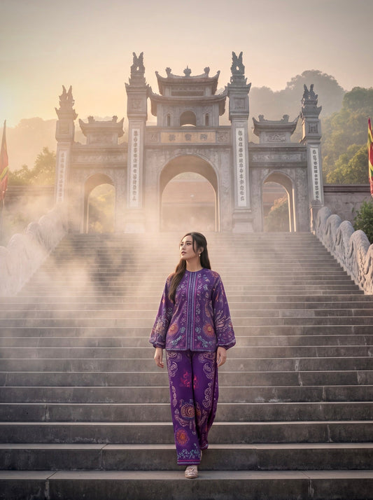 Trang Phục Đi Lễ Chùa Cao Cấp: Khi Áo Lụa Trở Thành Bài Kinh Không Lời