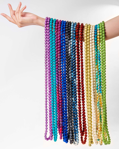 Vòng Hạt Bọc Lụa / 62cm