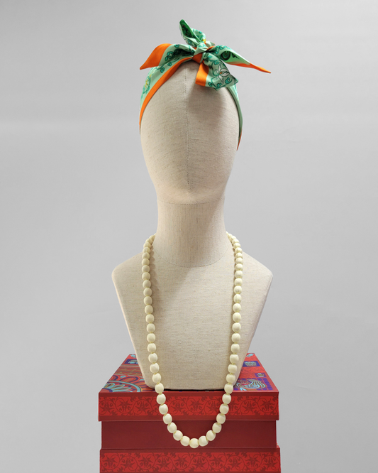 Vòng Hạt Bọc Lụa / 42cm