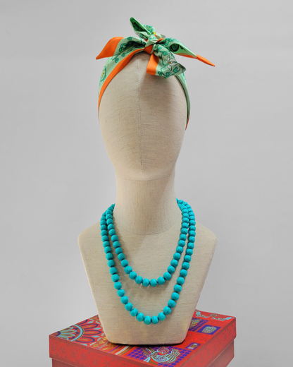 Vòng Hạt Bọc Lụa / 62cm