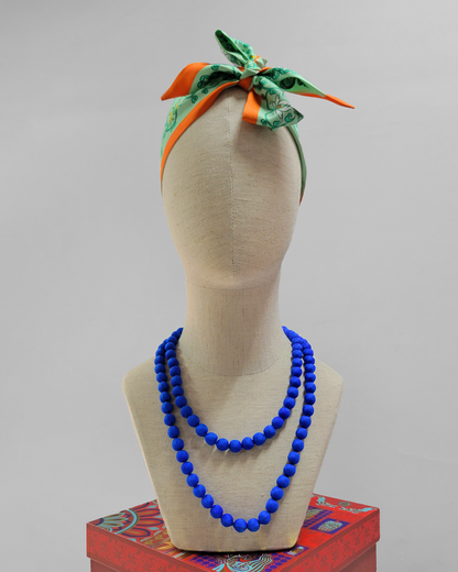 Vòng Hạt Bọc Lụa / 62cm