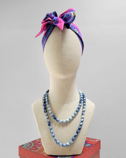 Vòng Hạt Bọc Lụa / 62cm