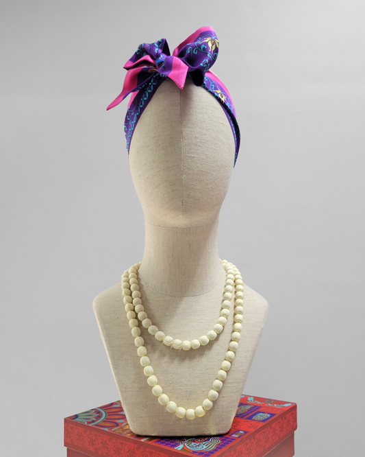 Vòng Hạt Bọc Lụa / 62cm