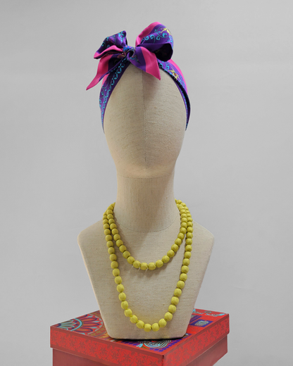 Vòng Hạt Bọc Lụa / 62cm