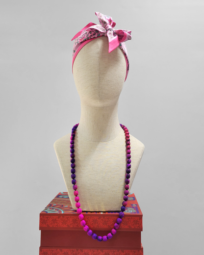 Vòng Hạt Bọc Lụa / 42cm