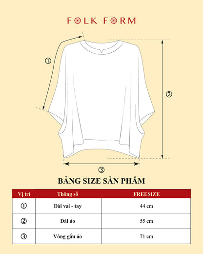 Áo Cánh Dơi Lụa Thập Niên 1940 / Hoạ tiết Mây Hoạ Long Ân Xanh Ngọc