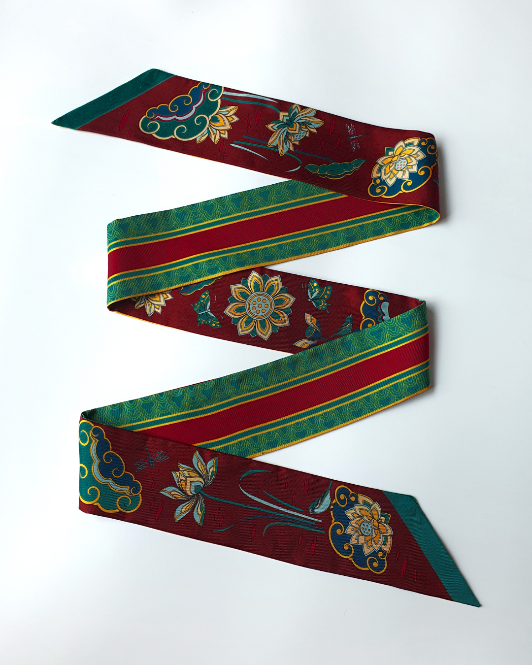 Khăn Twilly Lụa Tơ Tằm Cao Cấp / 6cm x 150cm