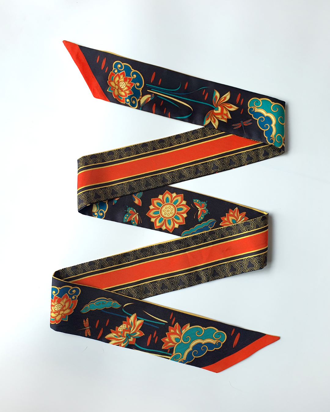 Khăn Twilly Lụa Tơ Tằm Cao Cấp / 6cm x 150cm