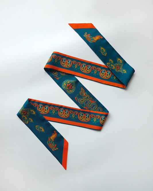 Khăn Twilly Lụa Tơ Tằm Cao Cấp / 6cm x 150cm