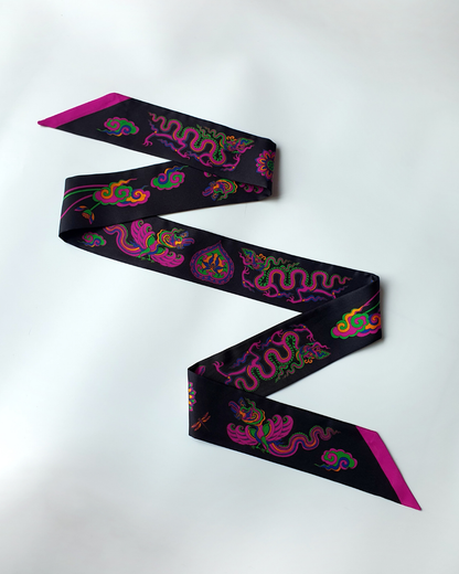 Khăn Twilly Lụa Tơ Tằm Cao Cấp / 6cm x 150cm