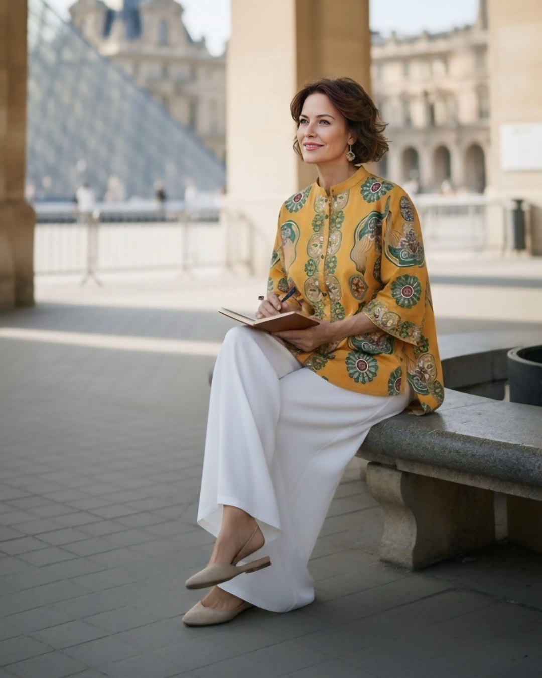 Áo Sơ Mi Lụa Giải Phóng 1925 / Hoạ tiết Mây Hoạ Long Ân Vàng