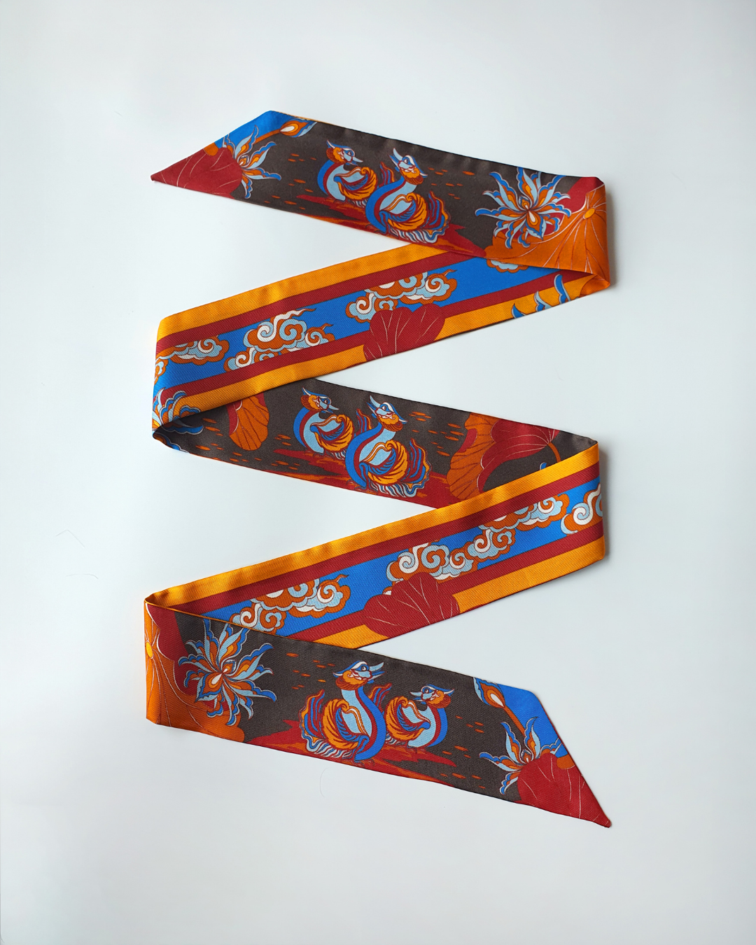 Khăn Twilly Lụa Tơ Tằm Cao Cấp / 6cm x 150cm