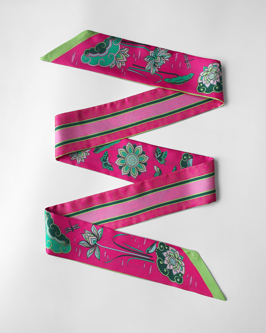 Khăn Twilly Lụa Tơ Tằm Cao Cấp / 6cm x 150cm