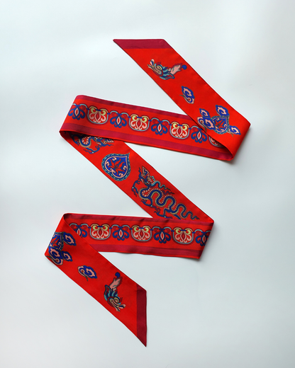 Khăn Twilly Lụa Tơ Tằm Cao Cấp / 6cm x 150cm