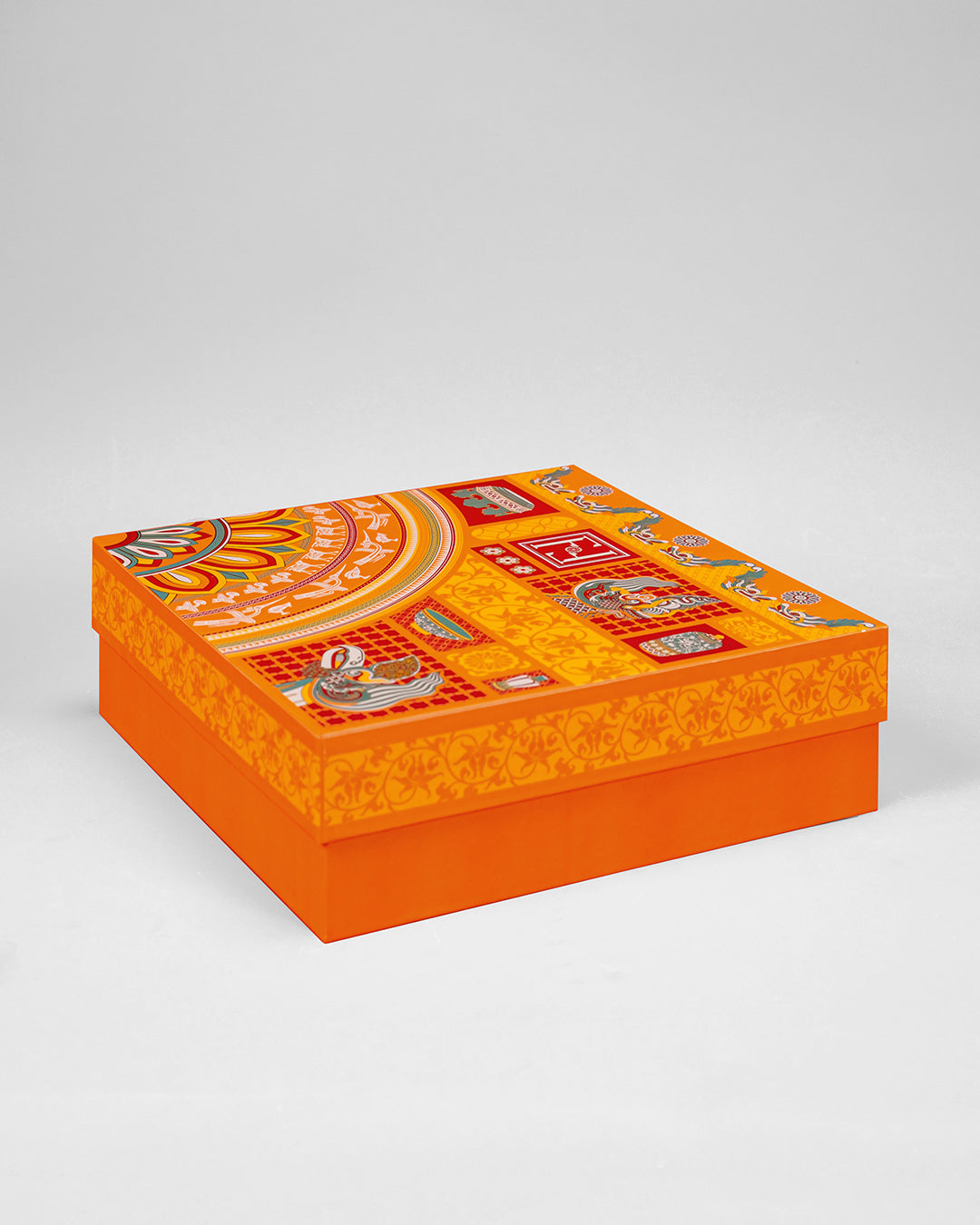 Bộ Túi & Hộp Quà Tặng Cao Cấp / Da Cam / 29x29x9cm