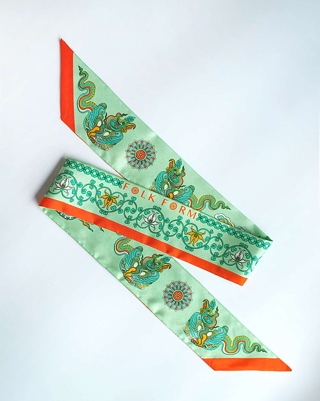 Khăn Twilly Lụa Phụng Vũ Vân Ca / 6x106