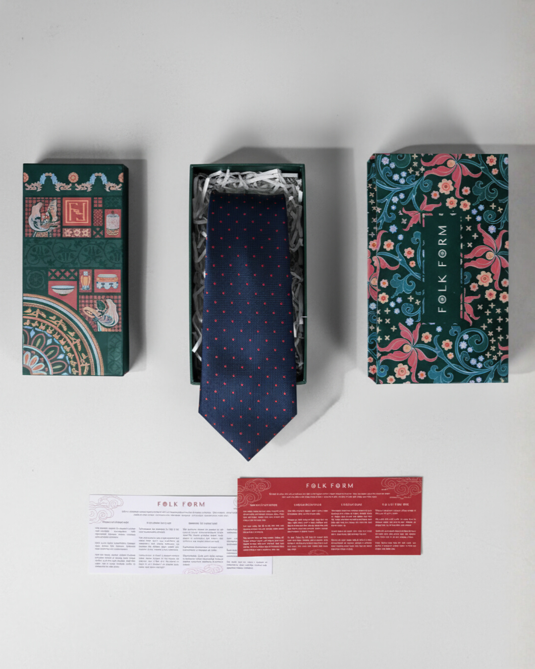 Quà Tặng Cao Cấp / Cà Vạt Lụa Gấm Hoa Văn Chấm Hạt / Xanh Than / 8cm x 145cm