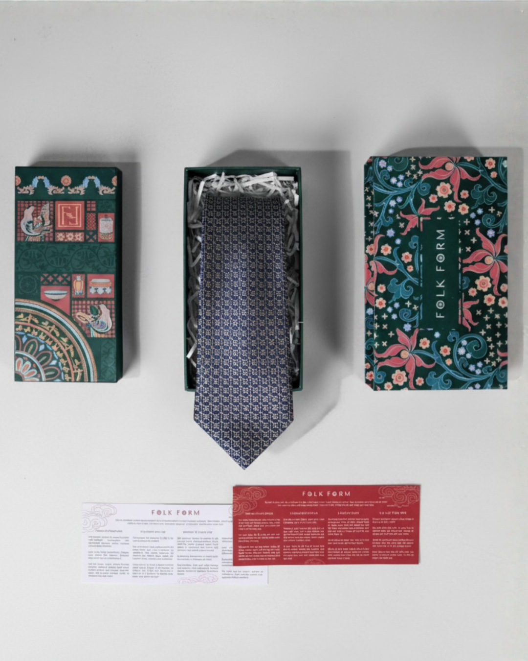 Quà Tặng Cao Cấp / Cà Vạt Lụa Gấm Hoa Văn Mắt Xích / Be / 8cm x 145cm