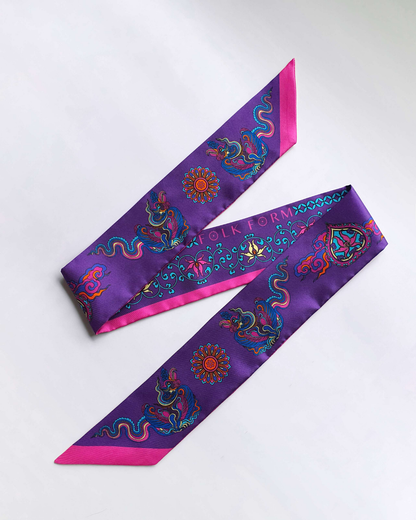 Khăn Twilly Lụa Tơ Tằm Cao Cấp / 6cm x 150cm