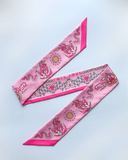 Khăn Twilly Lụa Tơ Tằm Cao Cấp / 6cm x 150cm