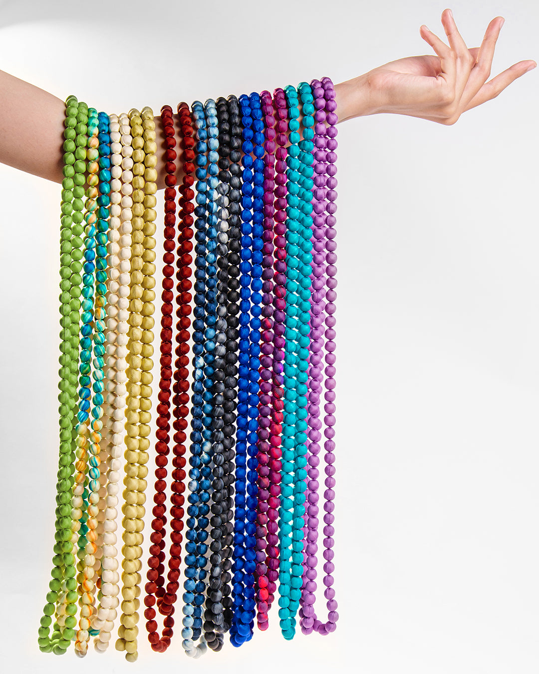 Vòng Hạt Bọc Lụa / 42cm